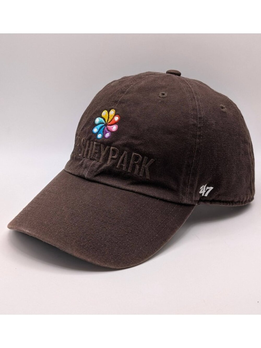 Hershey Park PA Amusement Brown Strap Back Hat Cap '47 Brand Chocolate Unisex